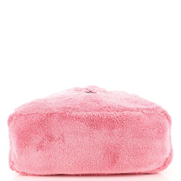 Prada Logo Tote Terry Cloth Pink - Picture 5 of 7